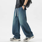Men's Jeans American Loose Wide-leg Loose Straight Casual Trousers Street Hip-hop Baggy Jeans Black Grey  Blue Streetwear Men - Matrix Studios