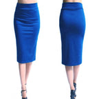 Women Skirt Bodycon Skirt Office Female Slim Knee Length High Waist Stretch Sexy Pencil Skirts Jupe Femme - Matrix-studios.com