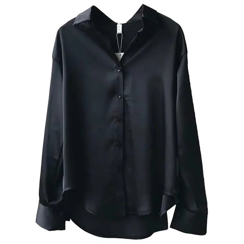 Woman Spring Autumn Style Blouses Shirts Lady Casual Long Sleeve Turn-down Collar Blusas Tops DF4849 - Matrix-studios.com