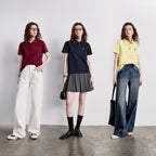 TOYOUTH Women Polo Shirt 2026 Summer New Breathable Short Sleeve Versatile Pullover Tops - Matrix-studios.com