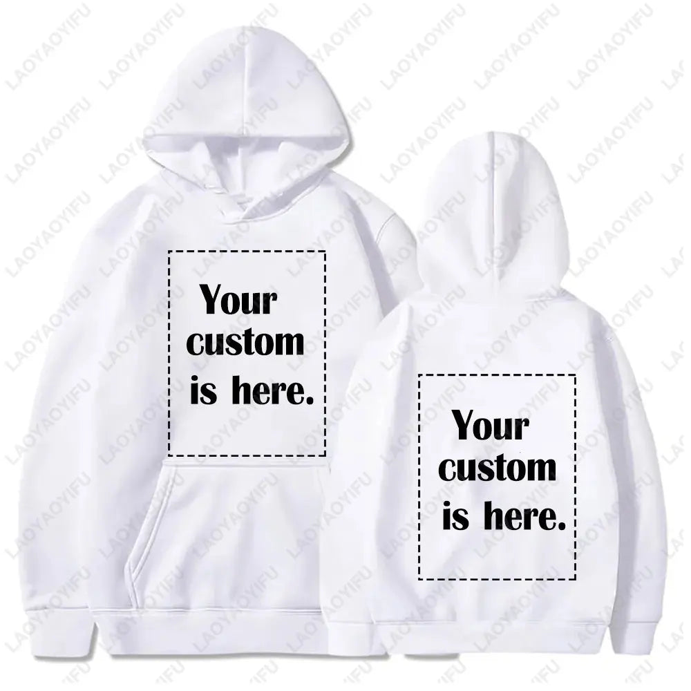 2026 Student Casual Custom Printed Text DIY Hoodie Customized Personalized Hoody Custom Hoodies Text Sweatshirt Clothes - Matrix Studios