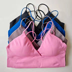 NCLAGEN Vision Twist Front Longline Top Women's Seamless Thin Straps Yoga Gym Workout Vest Running Tank Tops Fitness Clothing - Matrix-studios.com