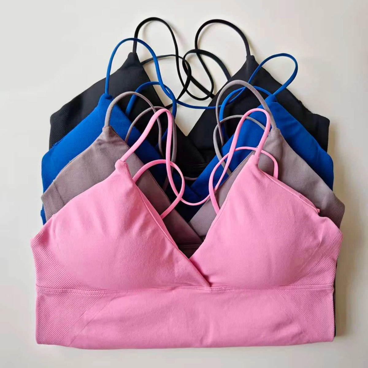 NCLAGEN Vision Twist Front Longline Top Women's Seamless Thin Straps Yoga Gym Workout Vest Running Tank Tops Fitness Clothing - Matrix-studios.com
