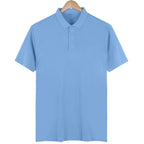 Women Solid Color Polo Shirt Summer Casual Cool Feeling Antibacterial Tops Breathable Short-sleeved Lapel Slim Fit 2025 Clothes - Matrix-studios.com