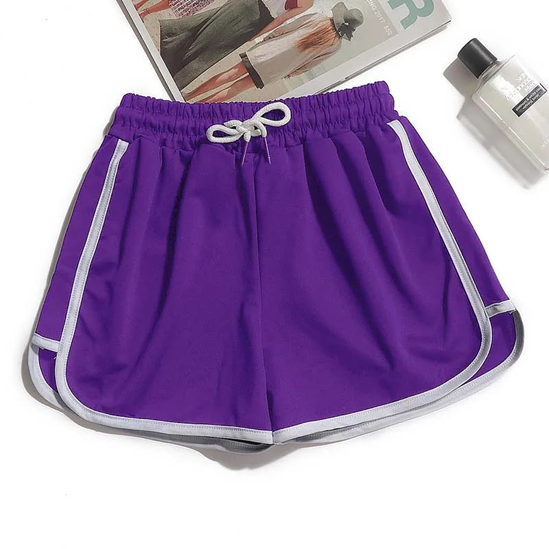 1pcs Summer Women Casual Solid Shorts Girl Gym Workout Shorts Pants Ladies Mid Waisted Yoga Short Student  Loose Shorts S-3XL - Matrix Studios