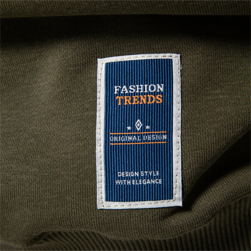 AIOPESON Cotton-blend Mens Crew Neck Solid Color Sweatshirts Pullover Casual Sport Sweatshirt for Men - Matrix Studios
