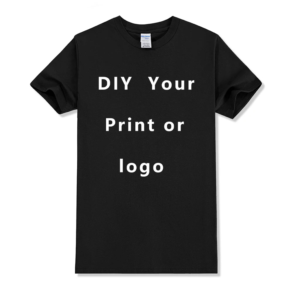 EU Size 100% Cotton Custom T Shirt Make Your Design Logo Text Men Women Print Original Design Gifts Tshirt - Matrix Studios