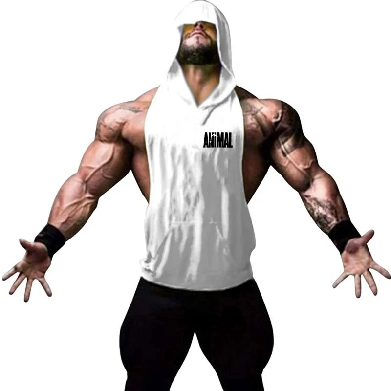 Men's Vest Sleeveless Sweatshirt Gym Top Men Man Sleeveless Shirt Bodybuilding Fitness Clothing T-shirt Singlets Singlet Clothes - Matrix Studios
