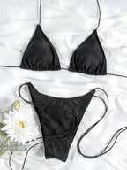Sexy Triangle Mini Bikini Sets Micro Thongs Swimsuit Women Bathing Suit Biquini Bandage Beachwear Print Swimwear Thong Bikini - Matrix-studios.com