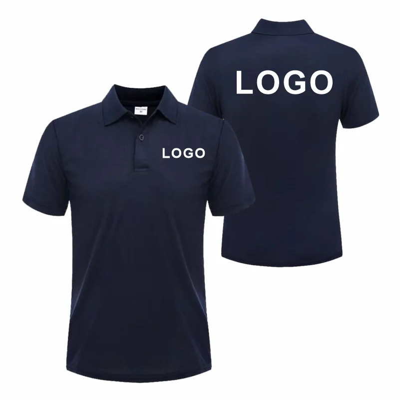 Customized Logo Breathable Polo Shirt Casual Company Group Clothing Lapel Short Sleeve Polo Shirts Work Clothes Print Embroidery - Matrix-studios.com