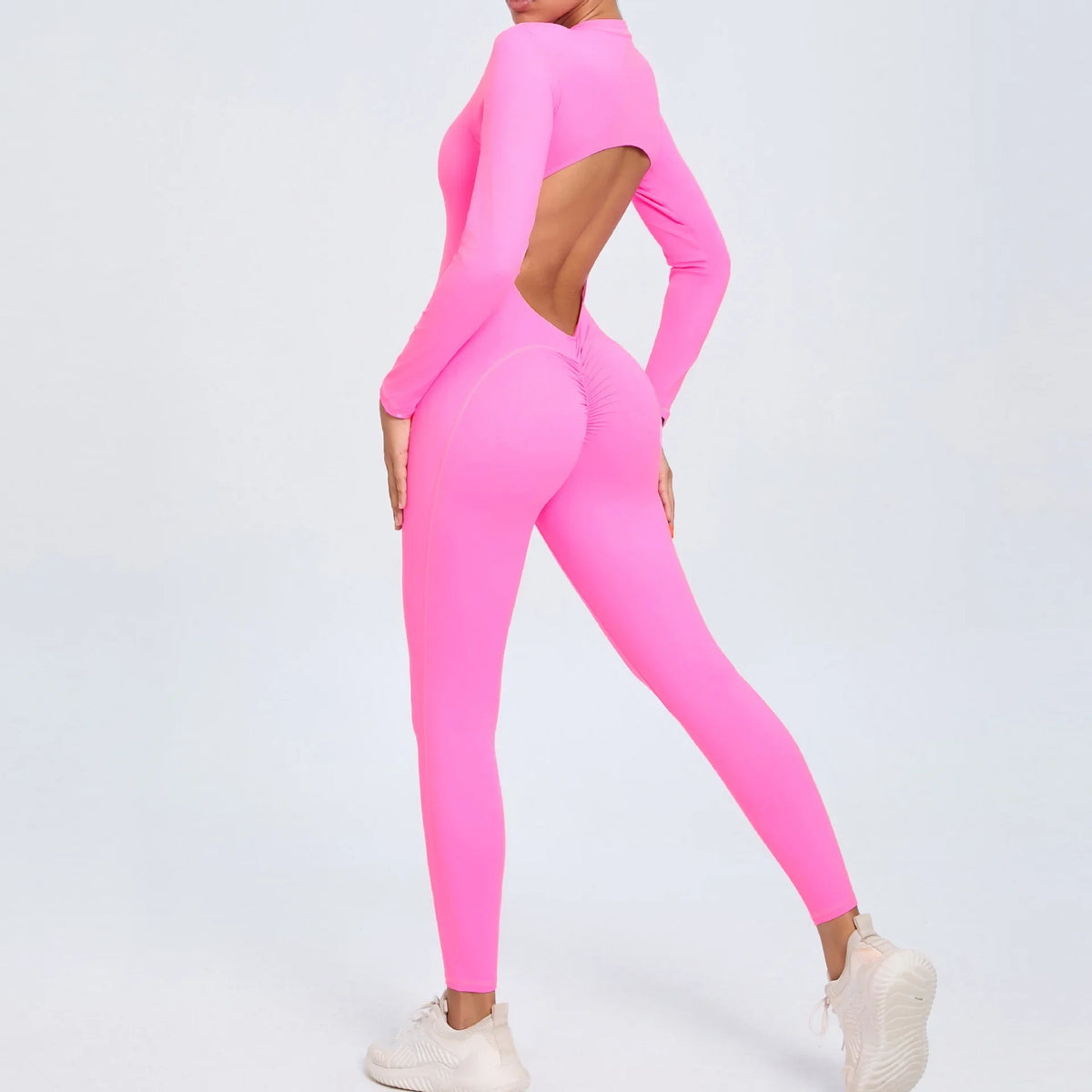 Sports Jumpsuit Woman Gym One Pieces Fitness Overalls Long Jumpsuits Summer Sexy Clothes for Women Long Sleeves Sportswear Blue - Matrix Studios
