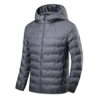 JNLN Men's Winter Down Jacket Duck Down Lightweight Padded Jackets Hiking Camping Climbing Trekking Graphene Lining Warm Coat - Matrix Studios