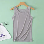 3-piece Ladies Solid Color Vest Fashion Joker Young Woman Threaded Camisole - Matrix-studios.com
