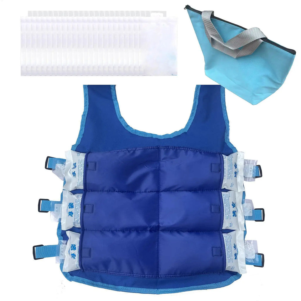 Ice Vest Cooling Safety Vest Outdoor High Temperature Clothing Adjustable Cool Jacket Summer Outdoor Ice Pack Cooling Vest - Matrix Studios