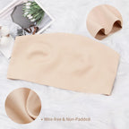 Sexy Seamless Strapless Tube Top Bra Women's Half Cup Ultra Thin Silicone Non-slip Underwear Off-the-shoulder  Dress Lingerie - Matrix Studios