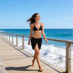 Women Short Sarongs Swimsuit Coverups Beach Bikini Wrap Sheer Short Skirt Chiffon Scarf Cover Ups for Swimwear - Matrix Studios