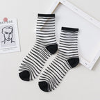Summer Lace Mesh Transparent Women Socks Ultra-thin Breathable Women Girls Short Socks Harajuku Vintage Streetwear Crew Socks - Matrix Studios