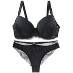 Nouvell Seamless Sexy Lace Pus Up Bras Panties Sets 34/75 36/80 38/85 40/90 42/95 44/100 BCDE Underwear Plus Size Lingerie - Matrix-studios.com