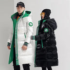 New Winter Jacket Men's Long Luxury Business Thickened Down Cotton Warm Parkas Men's Street Snow Cold-proof Hooded Padded Coat - Matrix Studios