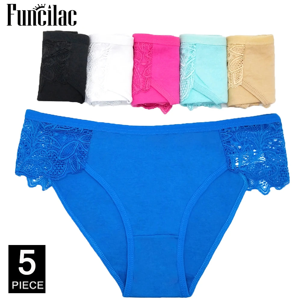 Women's cotton panties Girl Briefs Ms. cotton underwear bikini underwear sexy Ladies Briefs Free shipping 5 Pcs/set - Matrix Studios