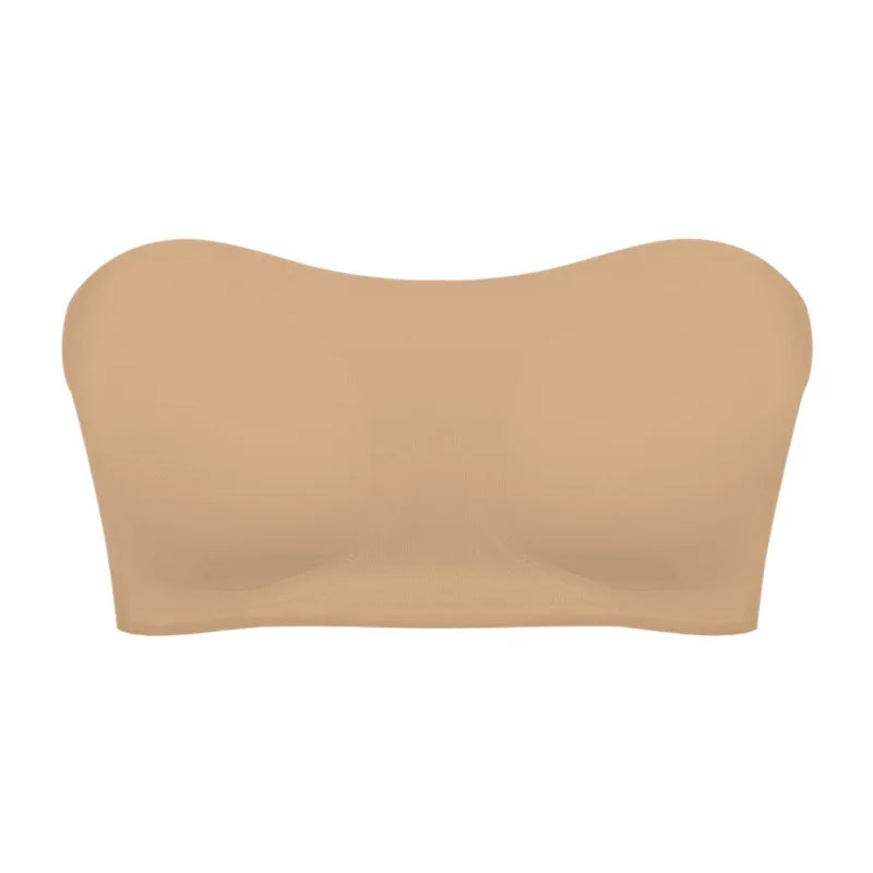 Women's Strapless Bra Sexy Hollow Backless Magic Bandage Seamless One-piece Underwear Wedding Invisible Slip-proof Brassiere - Matrix Studios