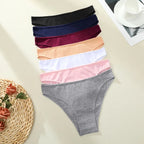 4PCS/SET Seamless Cotton Panties Women Sexy Low Waist Briefs Solid Color Breathable Female Underwear Soft  Comfortable Intimates - Matrix Studios