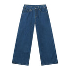 IEFB Summer Men's Denim Pants Old Blue Washed Male Jeans Straight Casual Menwear Loose Wide Leg Trousers New Fashion 9C354 - Matrix Studios