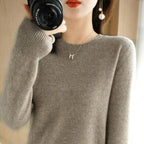 Autumn And Winter Thin Sweater Women's Round Neck Pullover Casual Knitted Top Women's Short Underlay Fashion 18 Colors - Matrix Studios