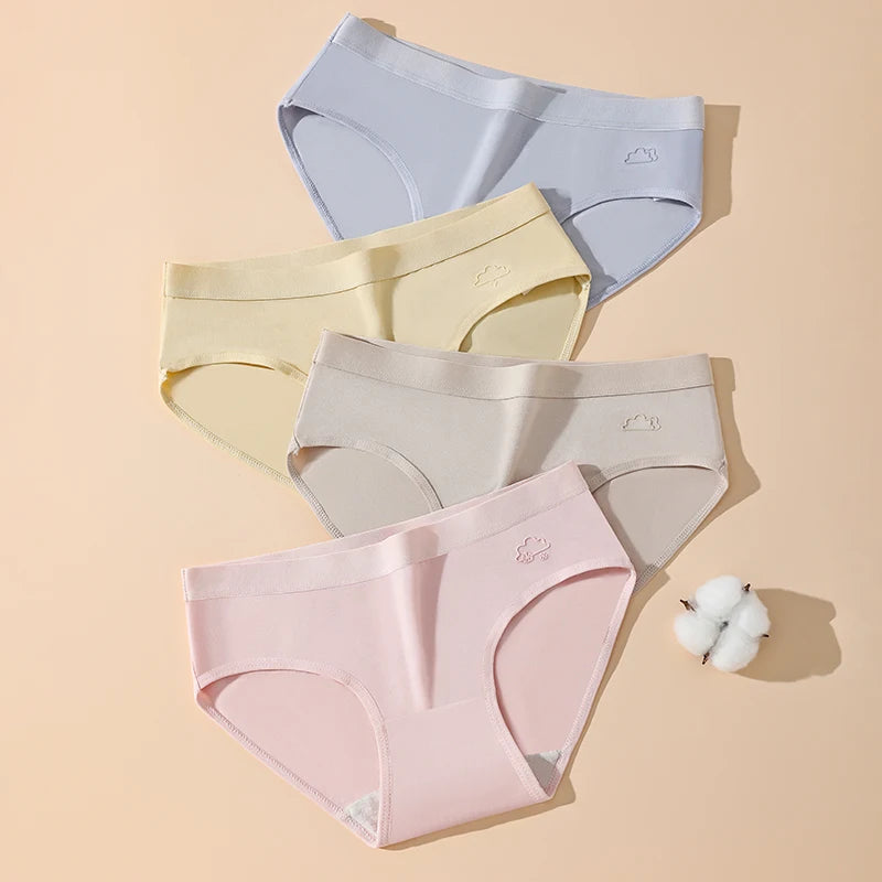 7Pcs Week Pants Cotton Women Panties Breathable Solid Underwear Cute Girls Briefs Soft Underpants Sexy Low Waist Female Lingerie - Matrix Studios