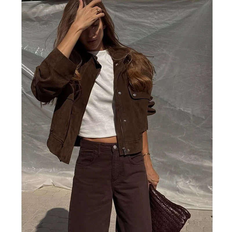 Women's Autumn Jackets 2025 New Fashion Big Pocket Elegant Women's Slim Warm Jackets Autumn Street Chic Young Student Coats - Matrix-studios.com