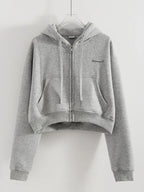 Women Tracksuits Winter Fleece Sweatsuit Brown Warm Crop Zipper Hoodies And Sweatpants Set For Women 2 Piece Velvet Pants Sets - Matrix-studios.com