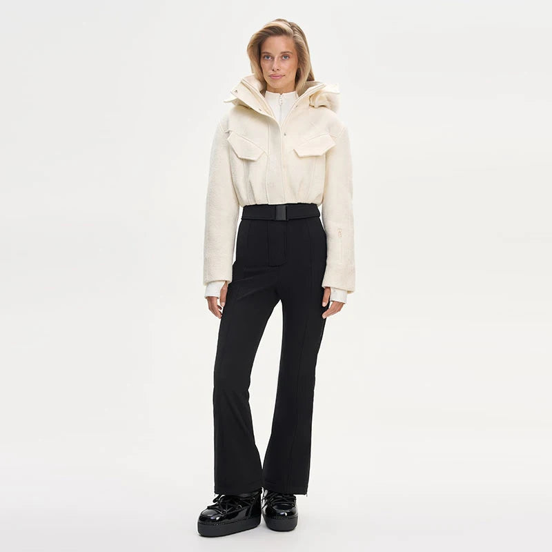 Warm Women's Winter Ski Jumpsuit With Hood Belt Stand Collar One Piece Ski Suits 2026 Autumn Lady Street Fashion Romper New - Matrix Studios