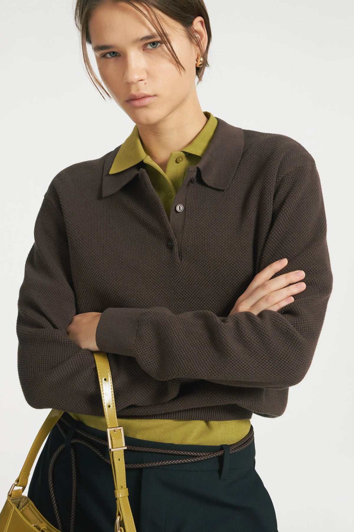 Hirsionsan Winter Thick Women Knitted Suits Soft 2 Pieces soft Female Sets Polo Neck Sweater & Wide Leg Pants Knitted Outfit - Matrix-studios.com