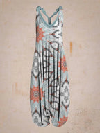 Wide Leg Bohemian Loose Overall Jumpsuit Ethnic Mandala Vintage Paisley Printing Women Rompers Backless Harem Bloomers Playsuit - Matrix Studios