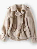 OFTBUY Real Fur Coat Winter Jacket Women Merino Sheep Fur Real Genuine Leather Jacket Liner Thick Warm Natural Fur Parka Female - Matrix Studios