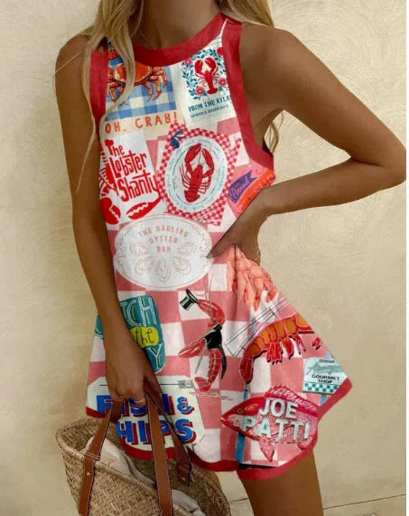 Beach Swimming Suit Dress Woman 2026 Short Cover Up Bikini Tunic Playa Ocean Casual Shirt Sleeveless Clothes Multiple Colors Sea - Matrix Studios
