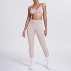 Women 2pcs Patchwork Sport Yoga Suit Training Sleeveless Sport Gym Tops Tummy Control Slimming Booty Leggings Yoga Suit Sports - Matrix-studios.com