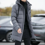 Winter Jackets Men Hooded Casual Long Down Jackets Thicker Warm Parkas New Male Outwear Winter Coats Slim Fit Jackets Size 4XL - Matrix Studios