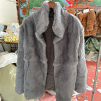 Fancy Rani Real Fur Coat Women Natural Rabbit Winter Jacket Leather And Fur Women's Long Clothing Female Outerwears With 2025 - Matrix Studios