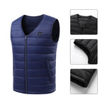 16 Areas Heated Vest Heating Men Warm Waistcoat Women Heat Jacket Winter Constant Heating Vest (Not Included The Power Bank) - Matrix Studios