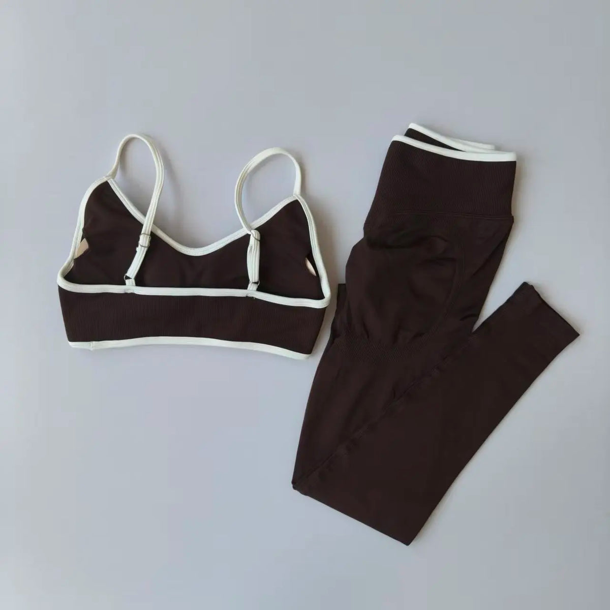 Seamless 2PCS Legging Sets Women's Strappy Sports Bras and Leggings High Waist Fitness Sculpt Leggings Running Pants Gym Suits - Matrix-studios.com