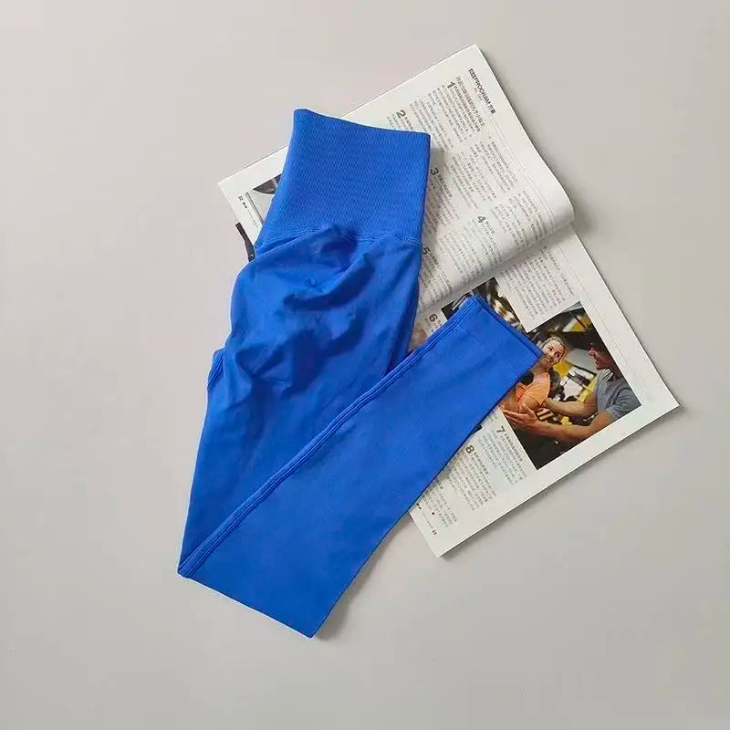 Seamless Sport Yoga High Waist Pants Leggings Sport See Through Yoga Gym Running Quick Dry Pants Scrunch Butt Pants - Matrix-studios.com