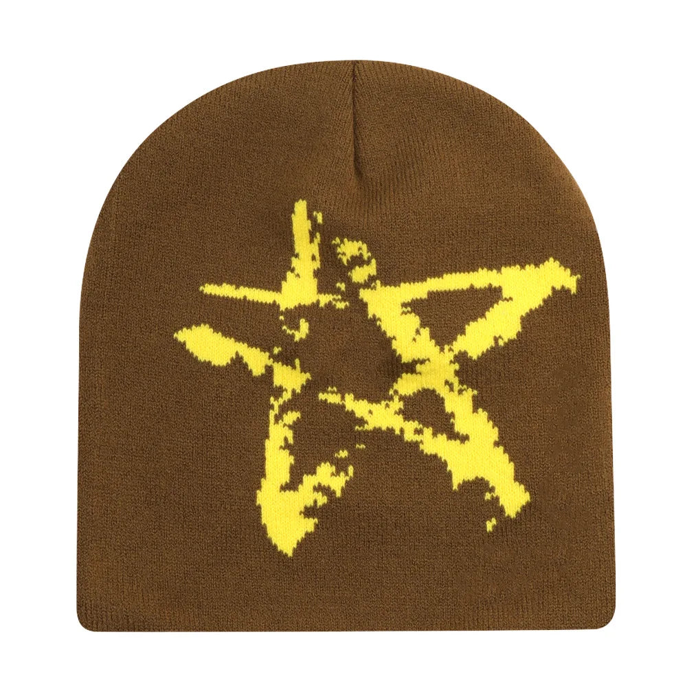 New Autumu Winter Keep Warm Knit Hat Women Men Skiing Beanies Outdoor Cold Hat Cycling Skullcap Fashion Letter Y2K Hiphop Beanie