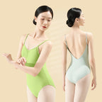 Ballet Leotards for Women Camisole Dance Leotards Adjustable Straps Sleeveless Dancing Ballet Bodysuit Adult Gymnastics Leotard - Matrix-studios.com