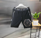 2025 Designer  Rhinestone  short Summer Luxurious Plein ali Hip Hop Male Brand Casual short pant