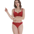 2025 New Sexy Bra Set Sexy Thong BCDE Push Up Women's Underwear Panties Blue Red Pink Beige White Black Lingerie - Matrix-studios.com