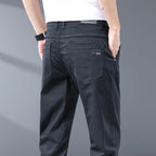 Seven-Color Stretch Jean Men's Trendy Wild Simple 97% Cotton High-End Slim-Fitting Small Straight Casual Men's Clothing Trousers - Matrix Studios
