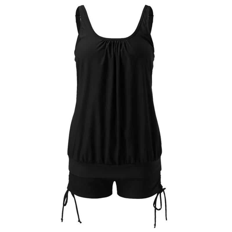 5XL Plus Size Tankini Sets for Women Two Piece Swimsuits High Waist Sexy Bikini Bathing Suit Beach Swimwear - Matrix-studios.com