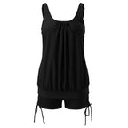 5XL Plus Size Tankini Sets for Women Two Piece Swimsuits High Waist Sexy Bikini Bathing Suit Beach Swimwear - Matrix-studios.com