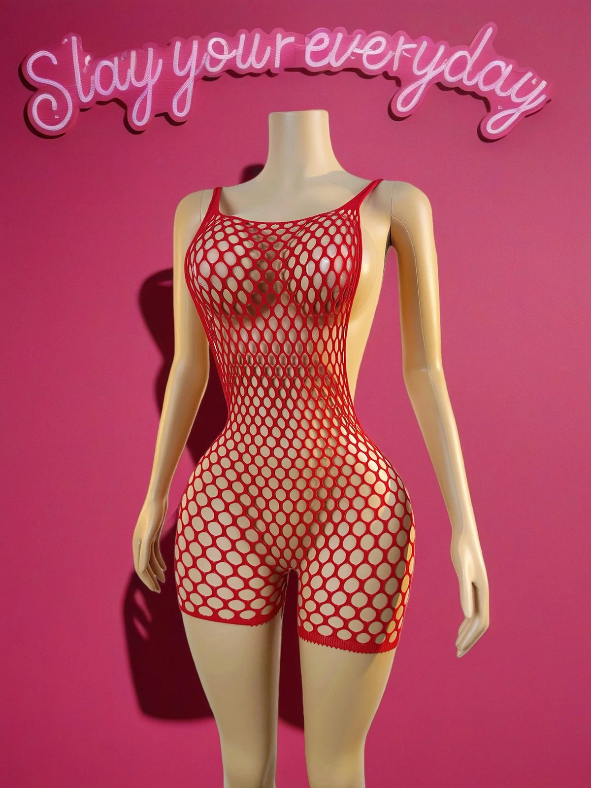 Sexy Fishnet Romper Jumpsuit Deep V Neck hollow Out Elastic Beach Cover Up Women Summer Rave Festival Outfit resort Wear - Matrix Studios